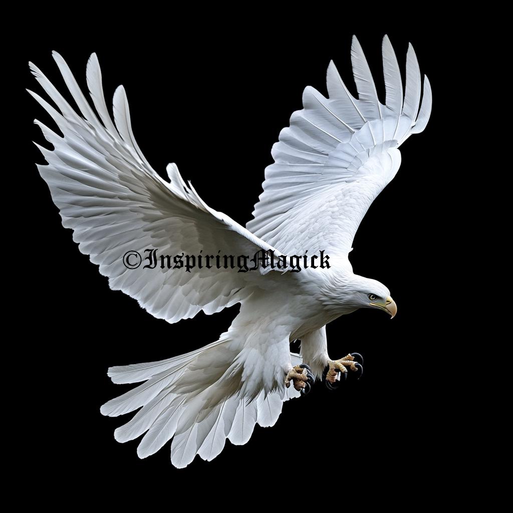 White Eagle. Rare. Spirit Companion.