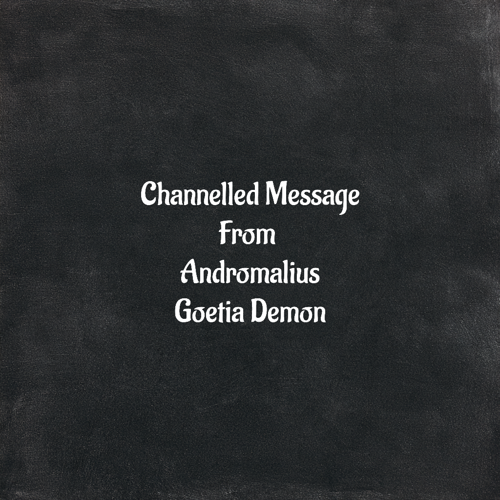 Andromalius Channelled Message Goetia Demon