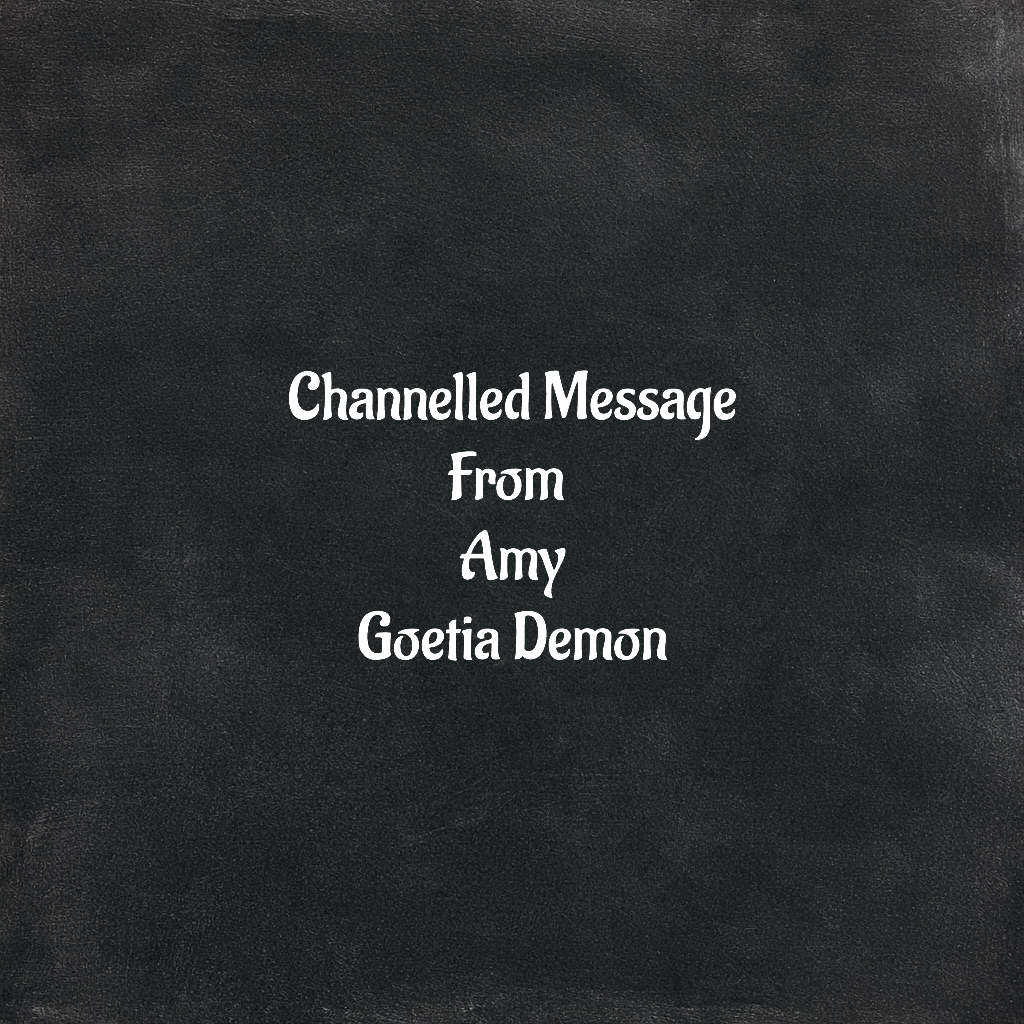 Amy Channelled Message Goetia Demon