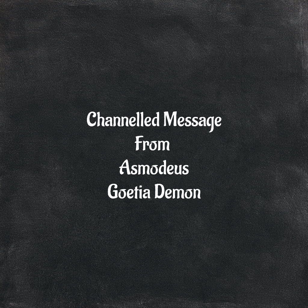 Asmodeus Channelled Message Goetia Demon