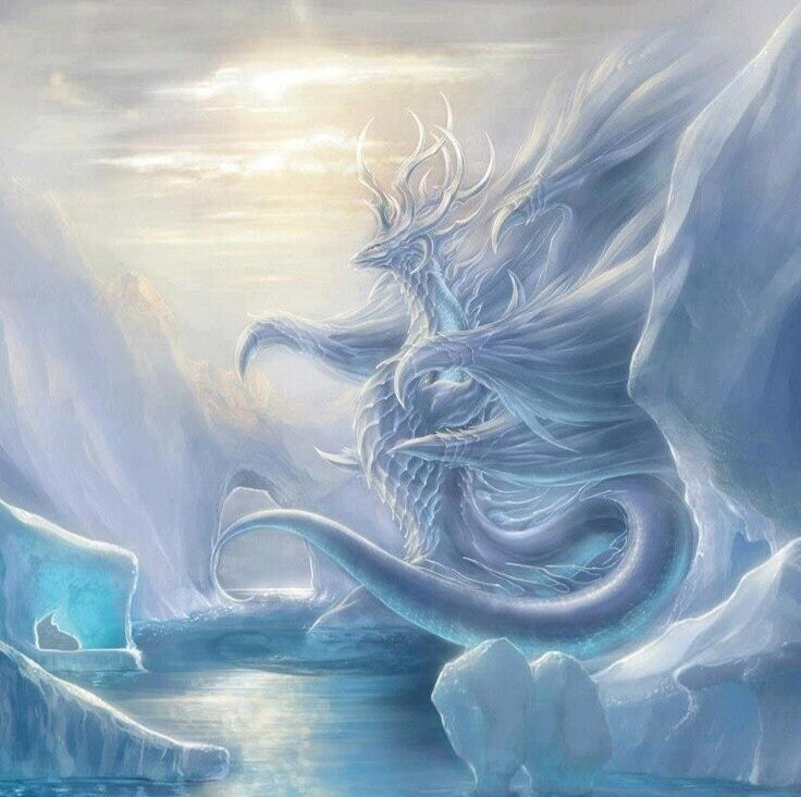 Ice Dragon. Spirit Companion. Conjuring.  Remote Binding.