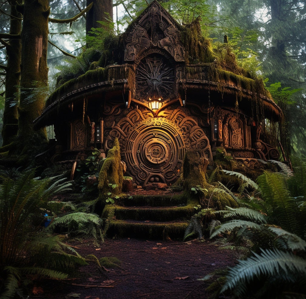 Forest Guardian Spirit Guide Conjuring Remote Binding With Astral Space.