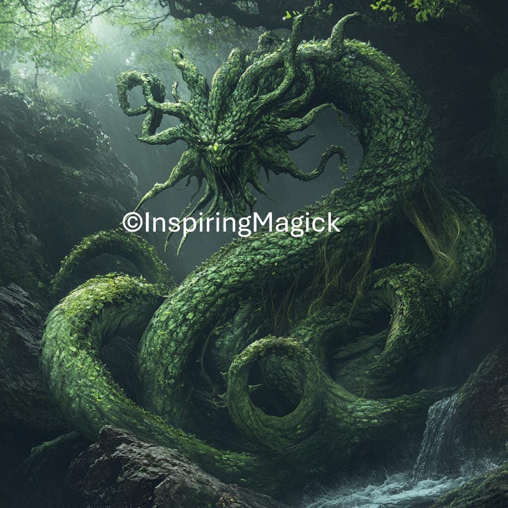 Forest Basilisk Spirit Guide And Companion. Conjuring. Remote Binding.