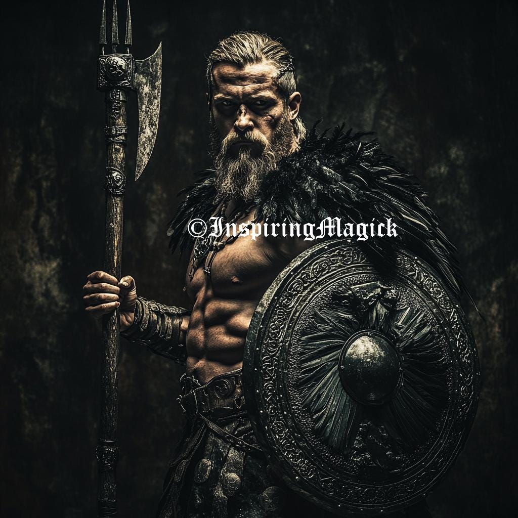 Male Raven Warrior. Spirit Guide. Conjuring. Remote Binding.