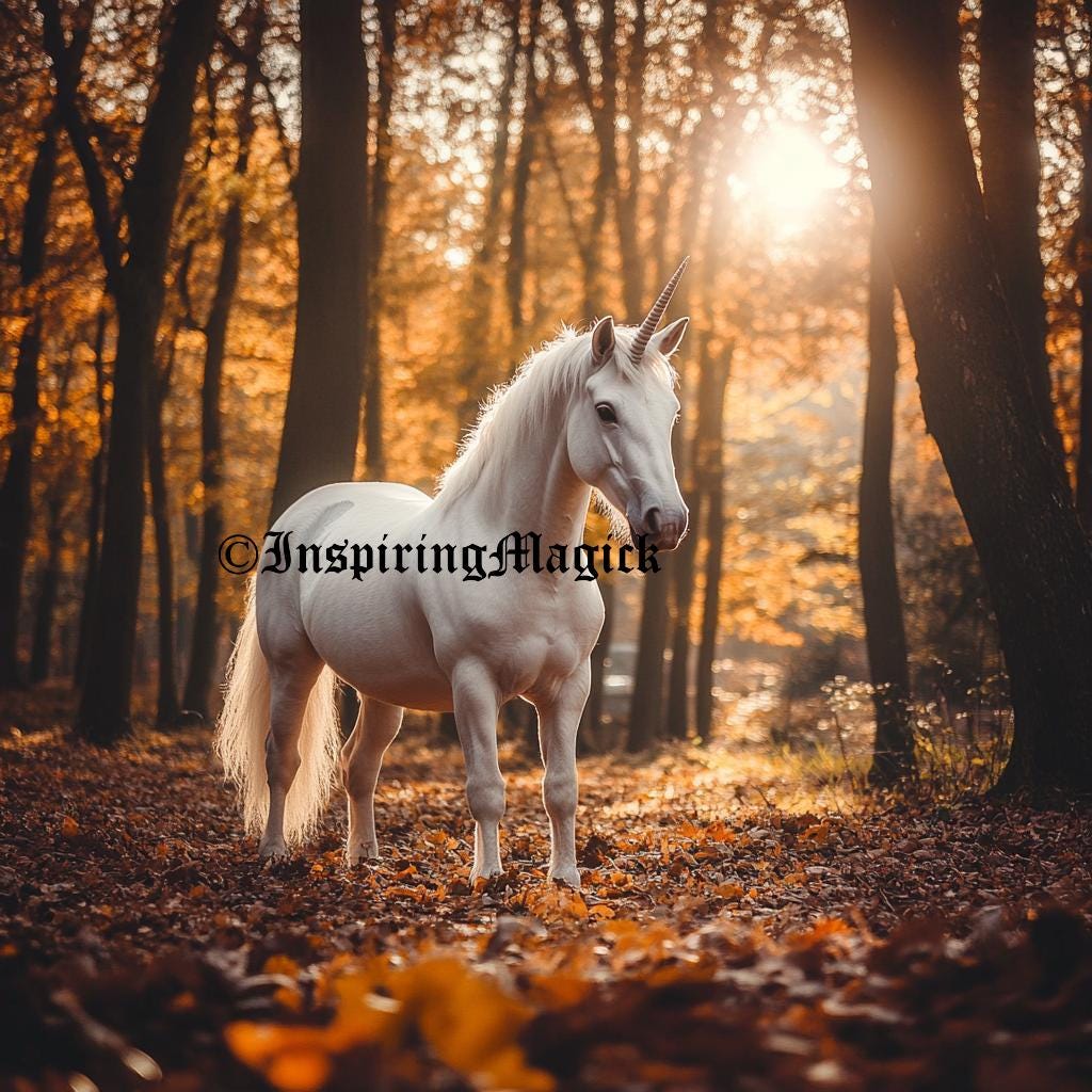 Autumn Unicorn Spirit Companion Conjuring Remote Binding