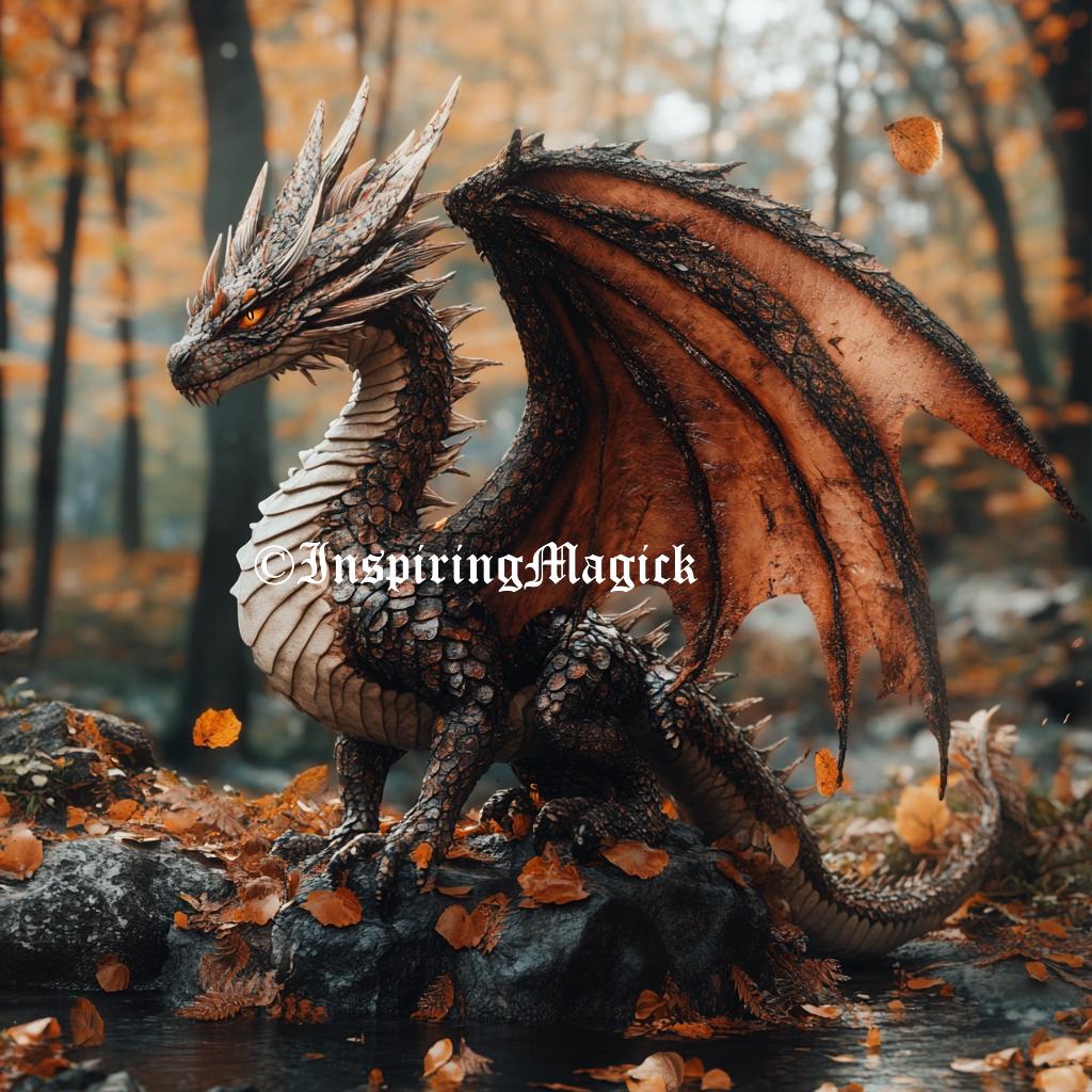 Autumn Dragon Spirit. Treasure Seeking. Peace. Love. Magick. Wisdom. Custom Conjuring.  Remote Binding