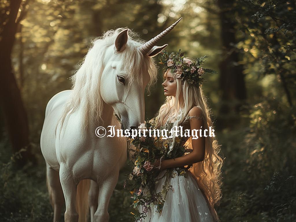 Forest Elf and Unicorn Spirit Companion: Love, Harmony, Grounding