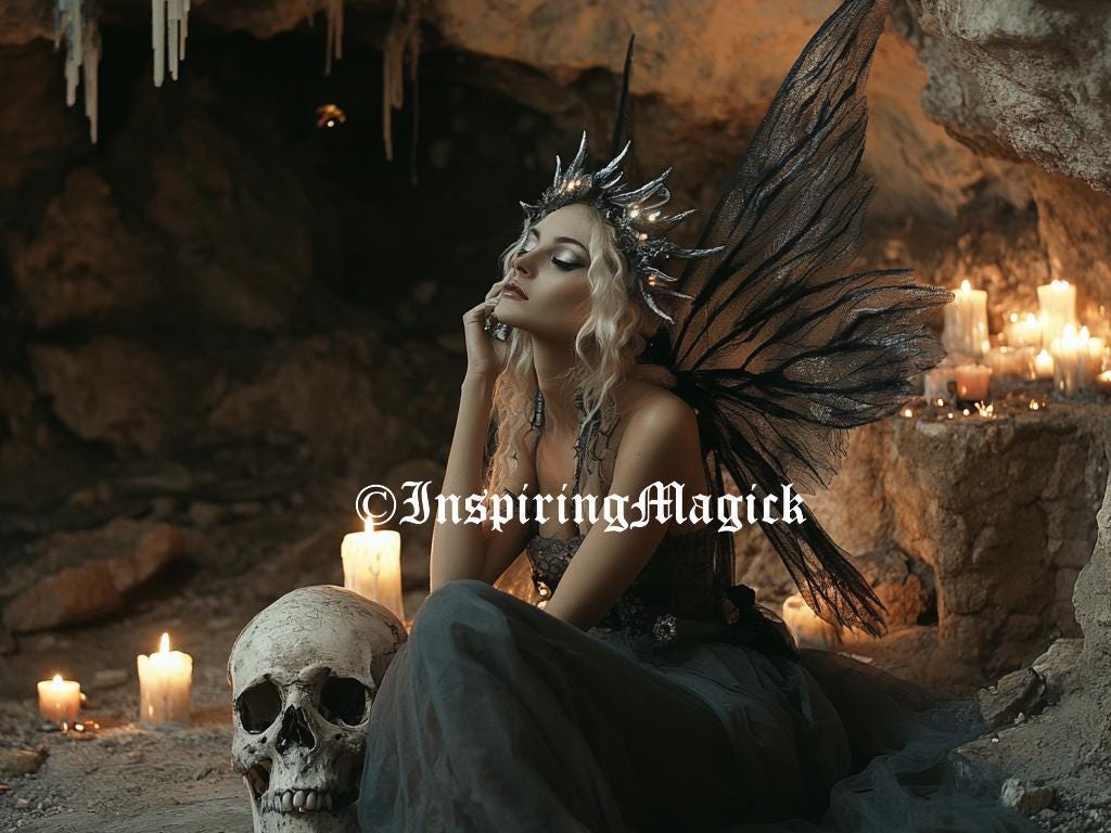 Bone Fairy Spirit Guide Companion: Dark Arts Necromancer Binding