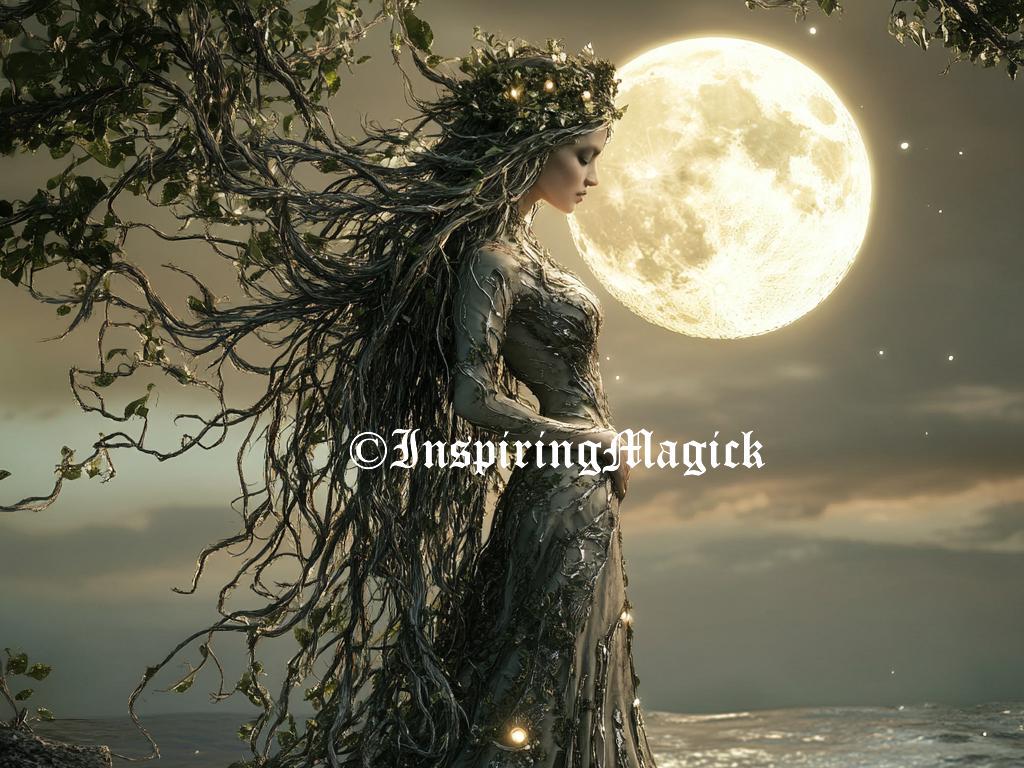 Moon Dryad Tree Spirit Guide Spirit Companion Conjuring Binding