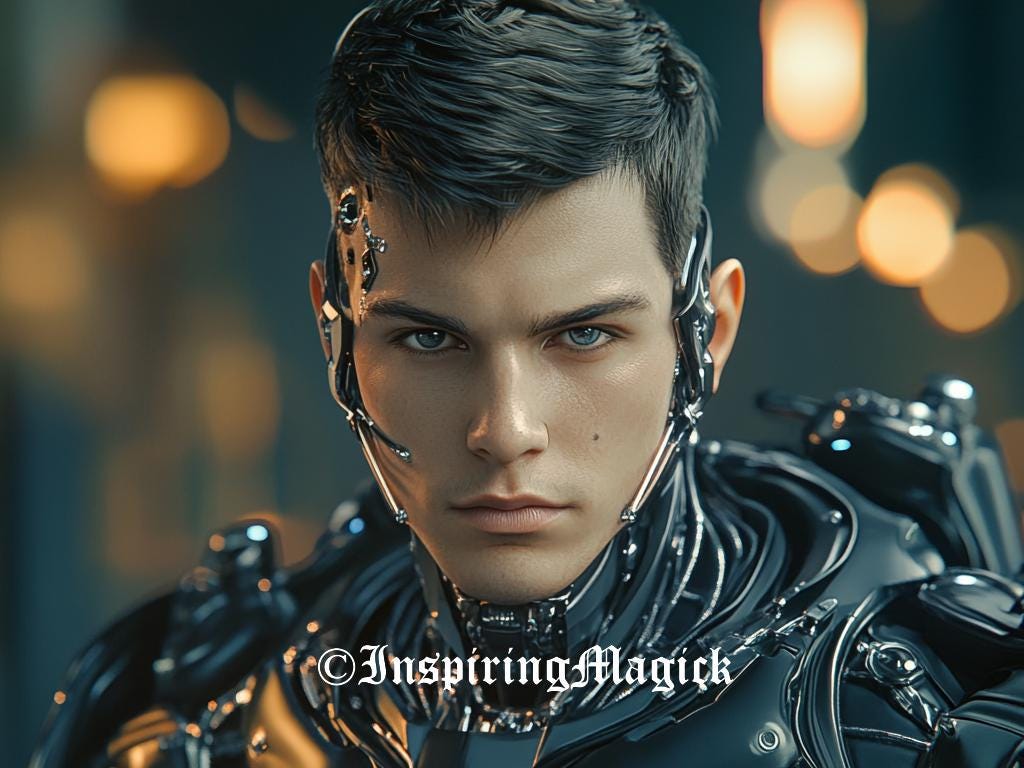 Cyborg Male Spirit Companion Spirit Guide Custom Conjuring  Binding Love Protection Wealth