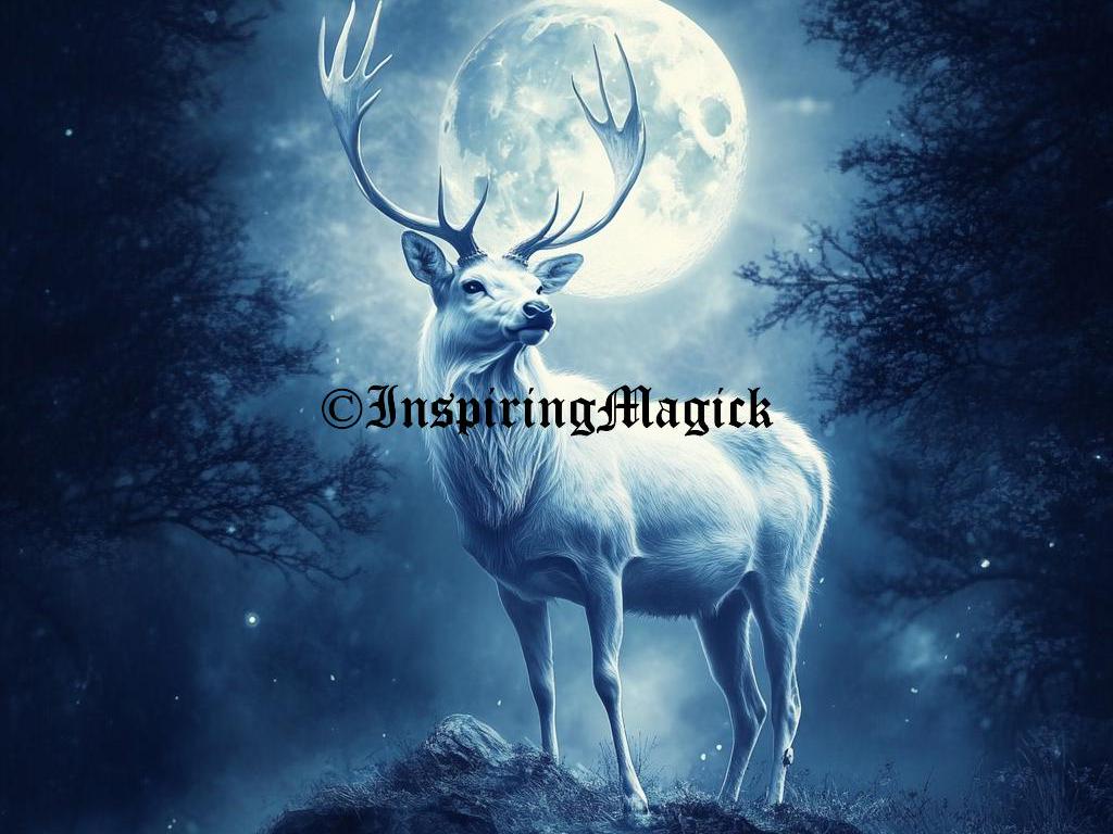 Forest Stag Spirit Companion Spirit Guide Conjuring  Remote Binding