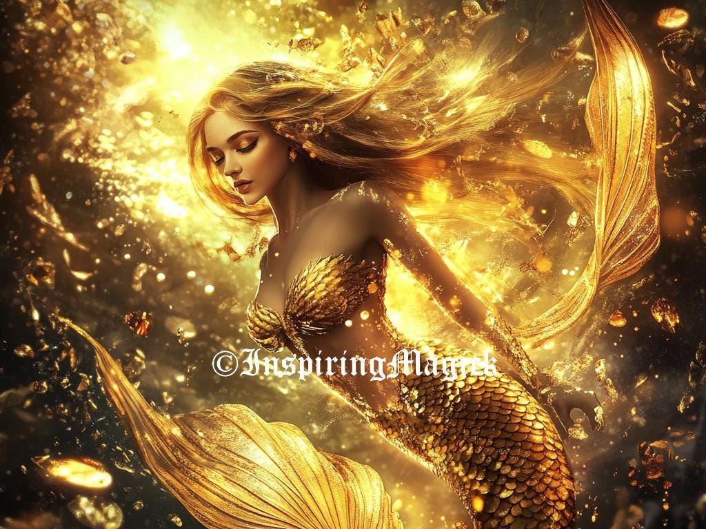Golden Mermaid Spirit Companion: Remote Binding