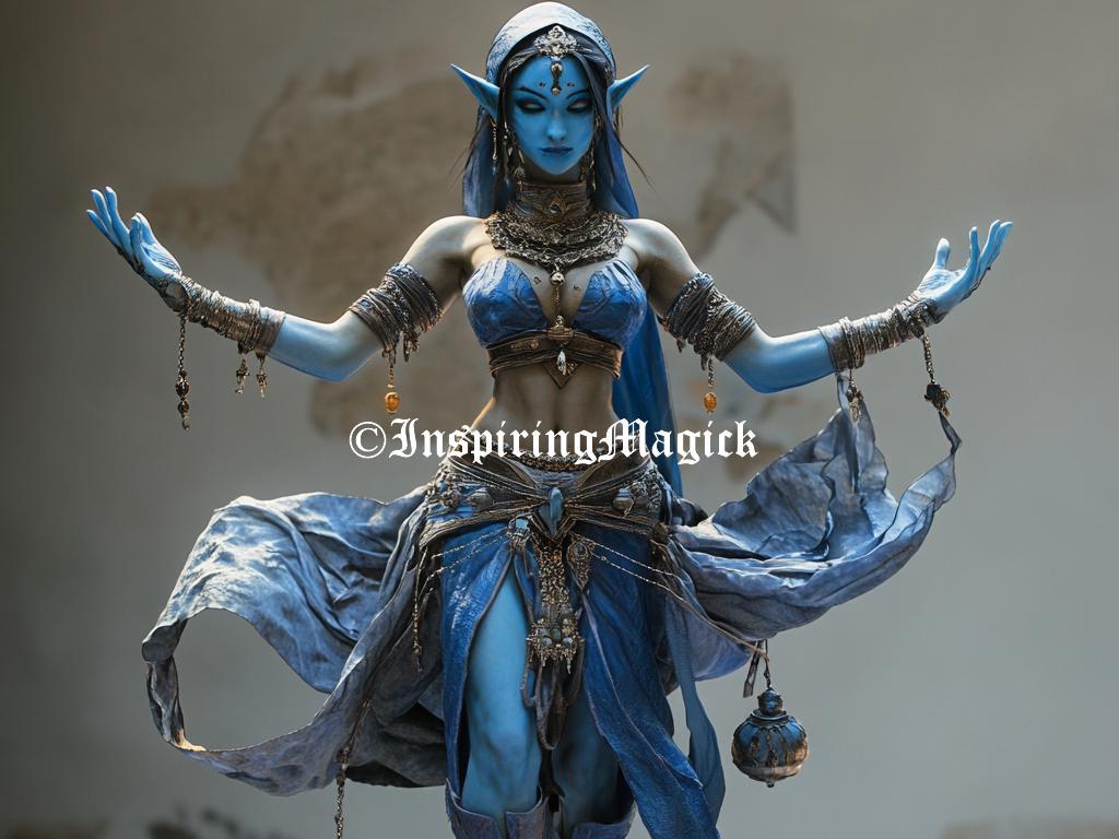 Elemental Djinn Female Spirit Companion Spirit Guide Conjuring Binding Wealth Ambition Success