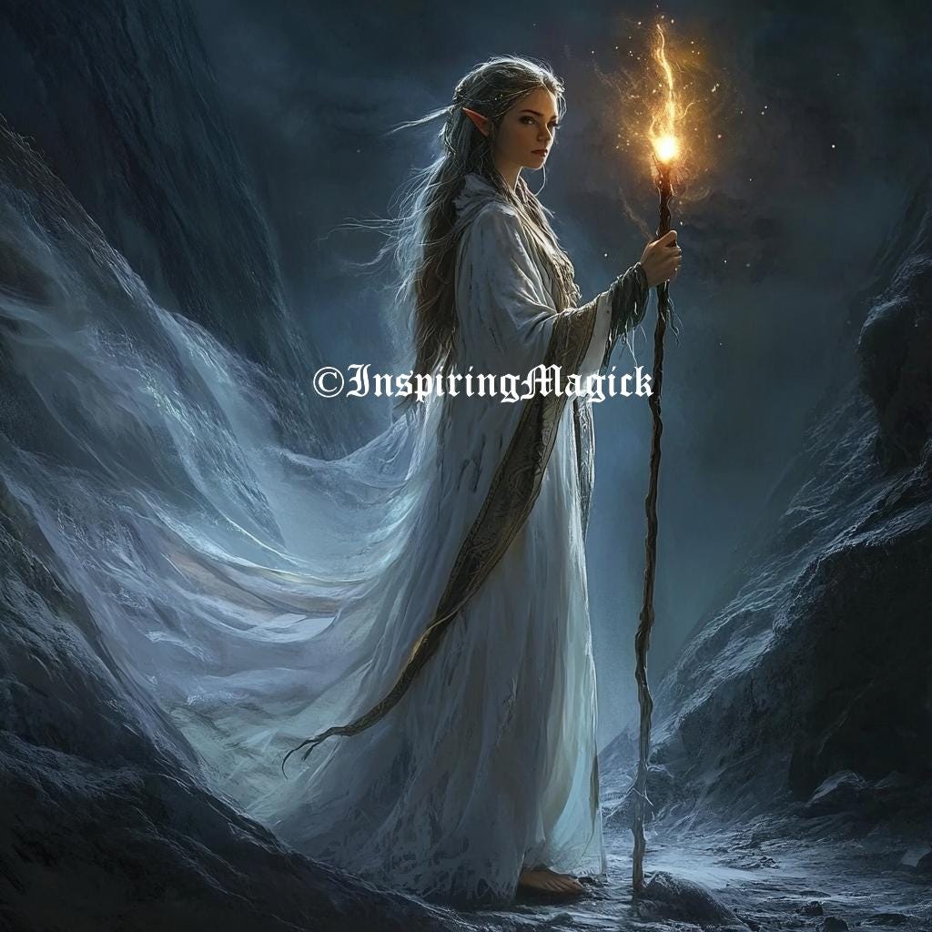 Elven Night Witch Spirit Companion Spirit Guide Conjuring Remote Binding Illumination Energy Empowerment