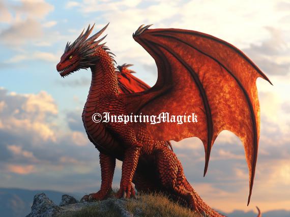 Ember Dragon Spirit Companion Spirit Guide Conjuring Binding