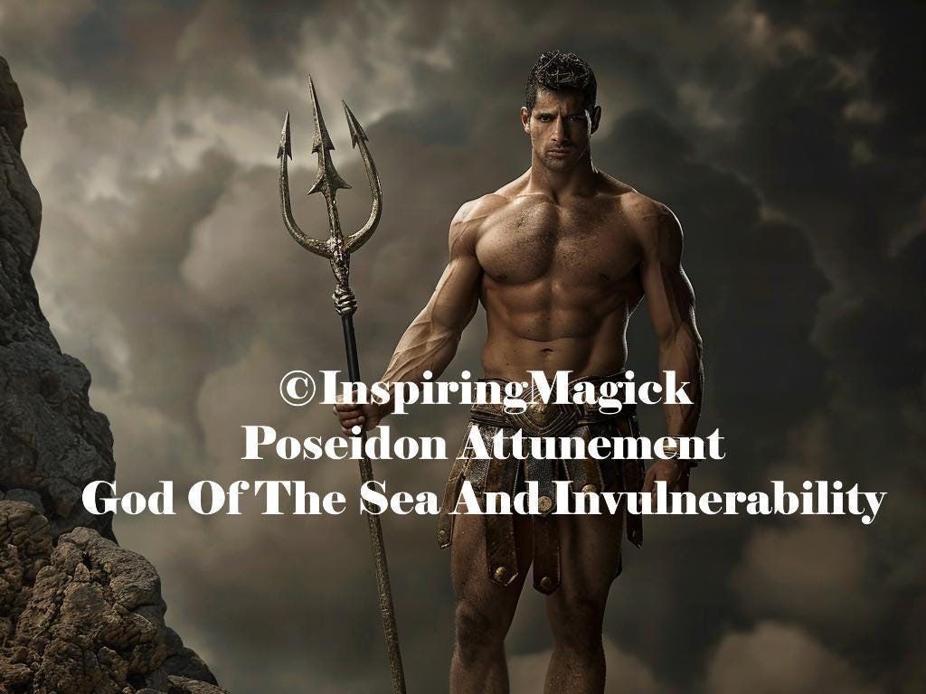 Poseidon Attunement Initiation Greek God Of Strength Shapeshifting Immortality Invulnerability
