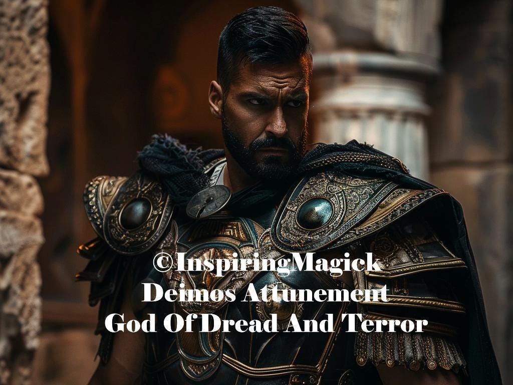 Deimos Attunement Greek God of Dread and Terror