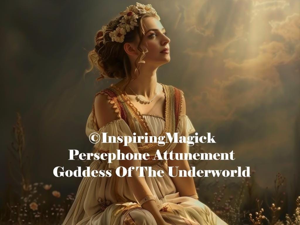 Persephone Attunement Initiation  Greek Goddess Of The Underworld Growth And Transformation