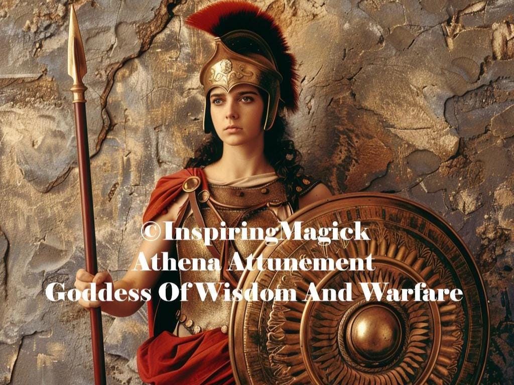 Athena Attunement Greek Goddess Of Warfare And Wosdom