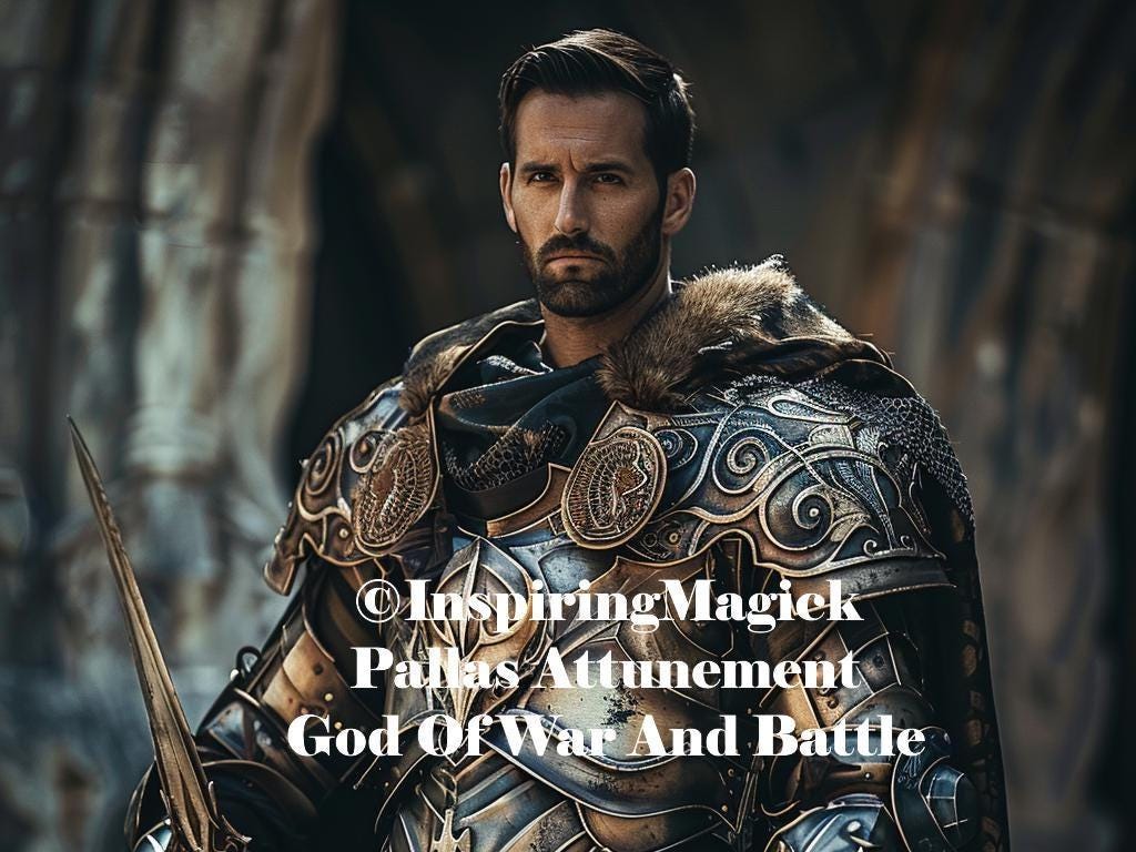 Pallas Attunement Initiation Greek Titan of War And Battle
