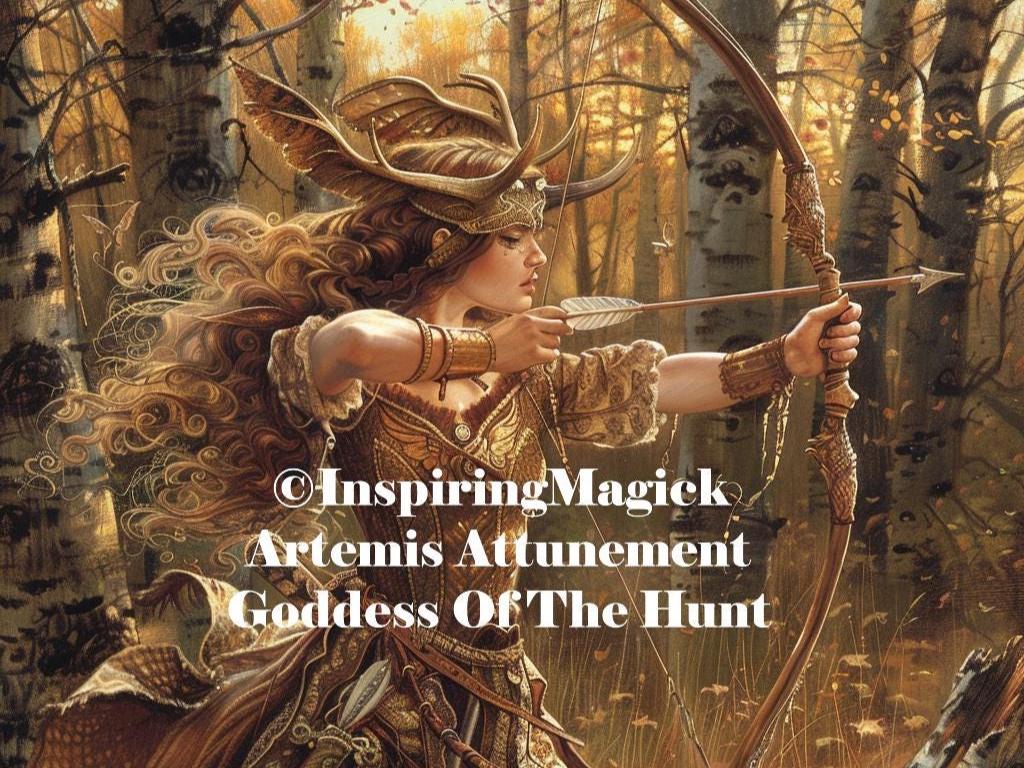 Artemis Attunement. Goddess of The Hunt and Guidance.