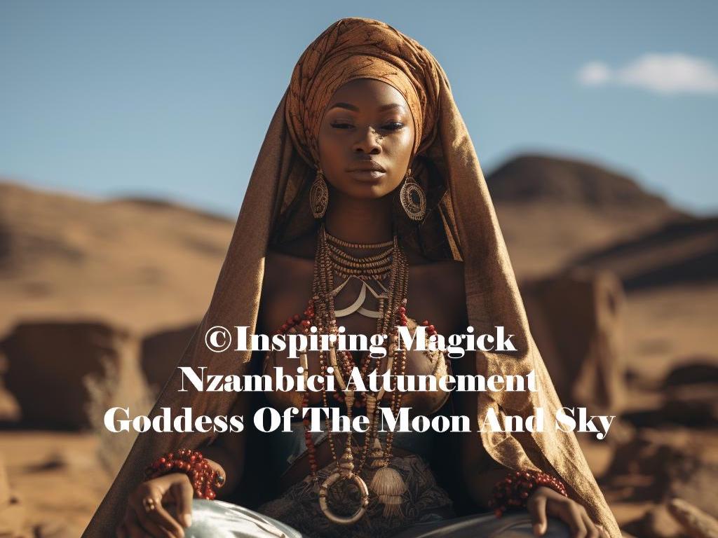 Nzambici Attunement Initiation African Goddess of The Moon and The Earth Spirit Guide Spirit Companion