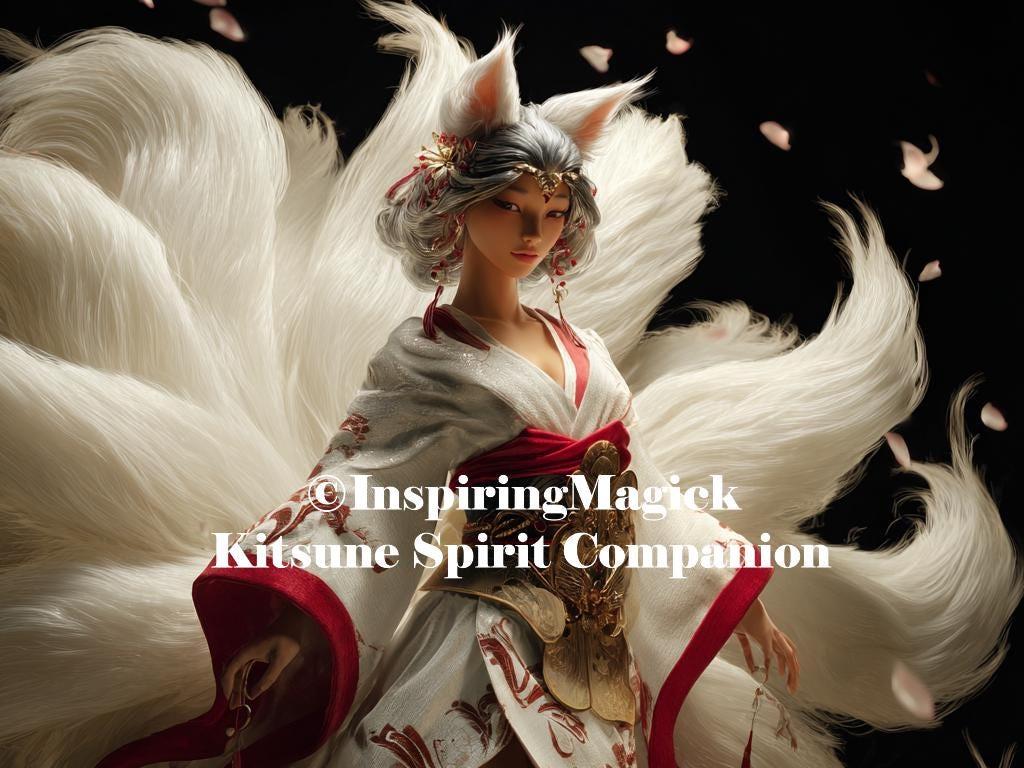 Nine Tailed Kitsune Spirit Companion PDF Delivery