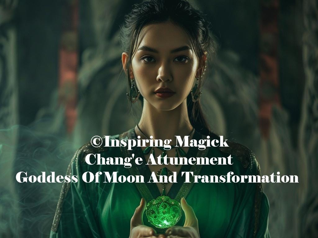 Chang'e Attunement Chinese Goddess Of The Moon And Immortality