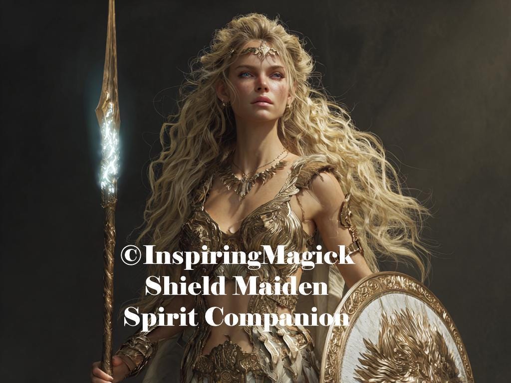Shield Maiden Spirit Guide And Companion. Conjuring. Remote Binding.