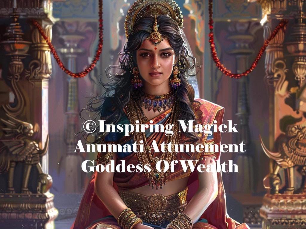Anumati Attunement. Hindu Goddess Of Spirituality, Good Luck And Good Fortune