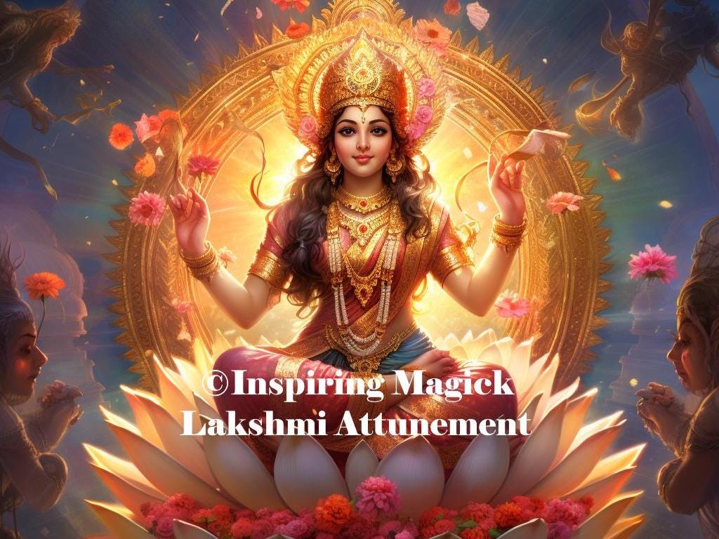 Lakshmi Attunement Hindu Goddess Spirit Companion