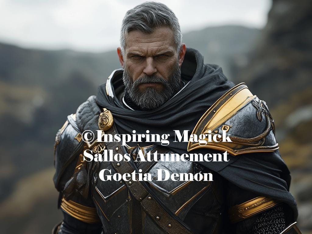 Sallos Attunement Goetia Demon Attunement Initiation Conjuring Binding Spirit Guide