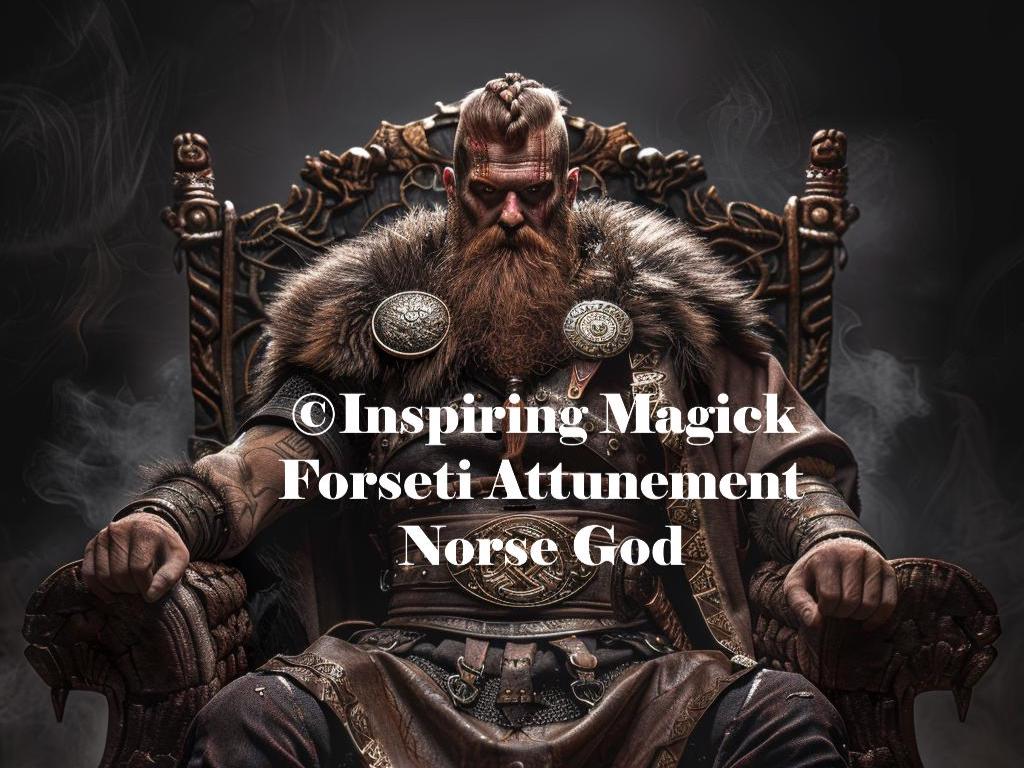 Forseti Attunement. Norse God Of Justice And Reconciliation