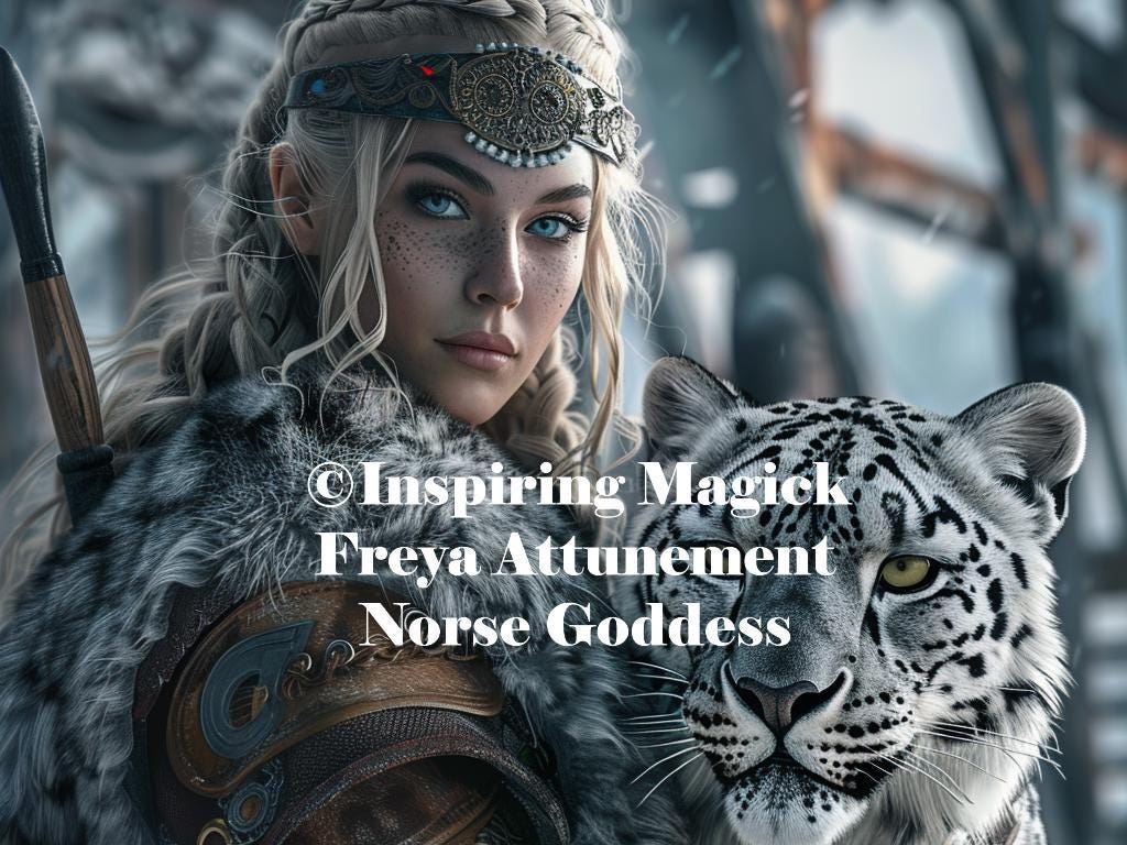 Freya Initiation Attunement Spirit Guide Spirit Companion Conjuring Binding