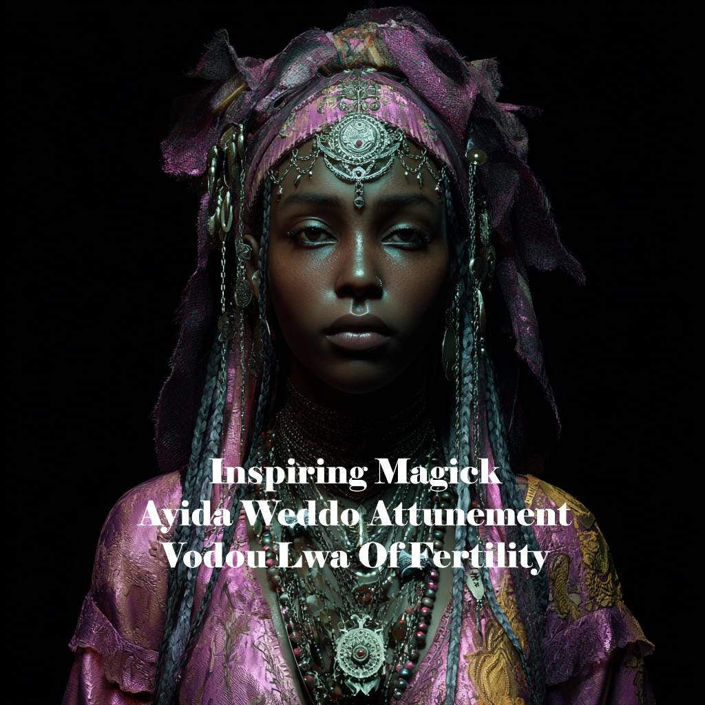 Ayida Weddo Attunement Vodou Loa of Fertility And Cosmic Unity PDF Delivery