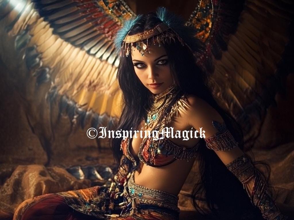 Cleopatra Djinn Spirit Companion. Conjuring Remote Binding. Luck. Fortunues. Empowerment. Success.