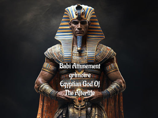 Babi Attunement Egyptian God Of The Afterlife Grimoire PDF Delivery
