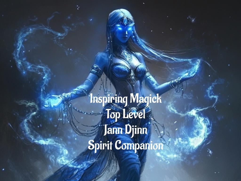Female Jann Djinn  Spirit Companion Top Tier PDF Delivery Distance Binding Shapeshifting Illusion Guardianship