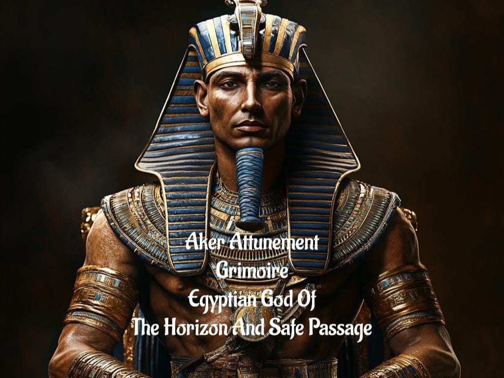 Aker Attunement Egyptian God Of The Horizon Duality And Passage Top Tier Grimoire PDF Delivery