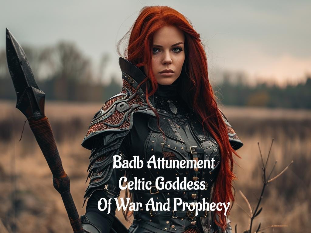 Badb Attunement Celtic Goddess Of War Prophecy And Transformation Grimoire Top Level