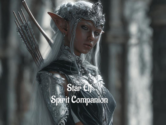 Top Level Star Female Elf Spirit Companion Distance Binding PDF Delivery