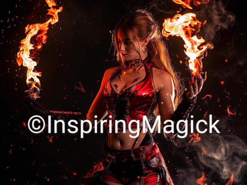 Dark Arts Female Fire Demon Succubus Custom Conjuring