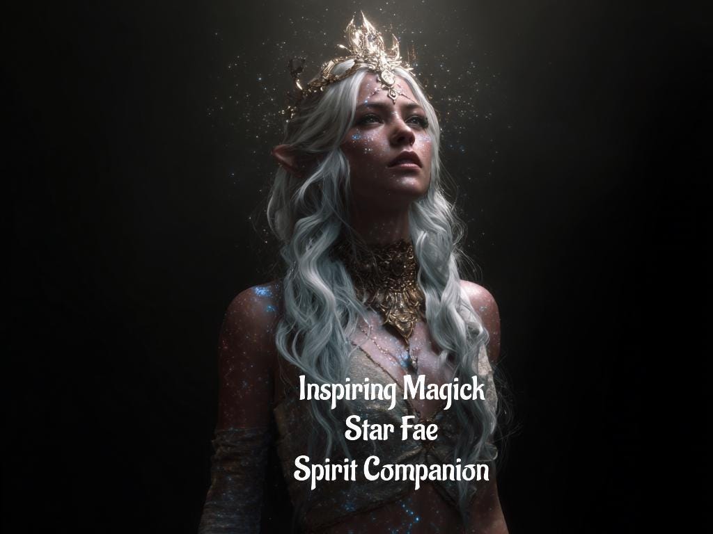 Star Fae Spirit Guide And Companion. Conjuring Remote Binding.