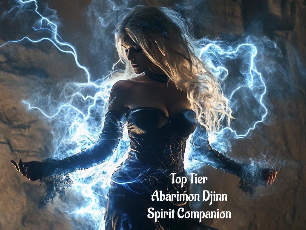 Top Tier female Abarimon Djinn. Spirit Companion.  Conjuring.