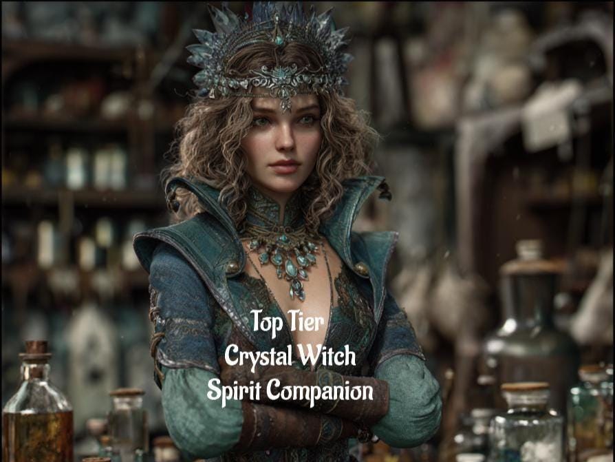 Crystal Witch Spirit Guide Conjuring Top Tier Digital Service.