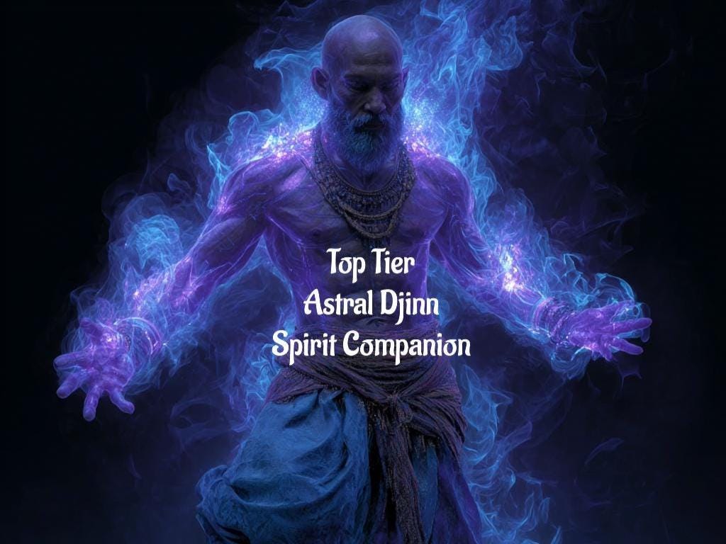 Astral Djinn Spirit Guide. Conjuring Top Tier Digital Service