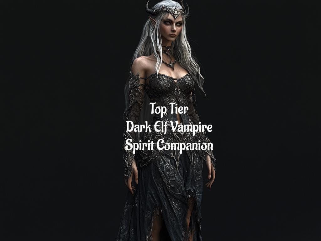 Dark Elf Vampire Spirit Companion: Top Tier (Digital Service)