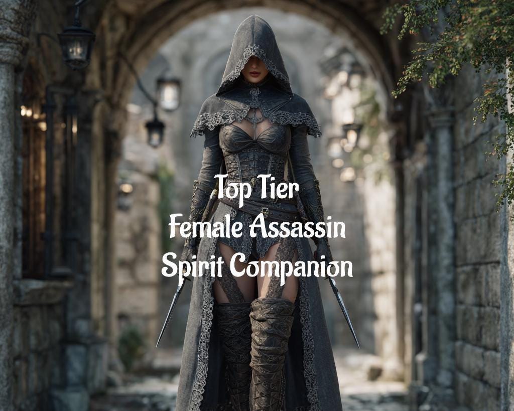Female Assassin Spirit Guide Spirit Companion Conjuring. Protection Justice Top Tier