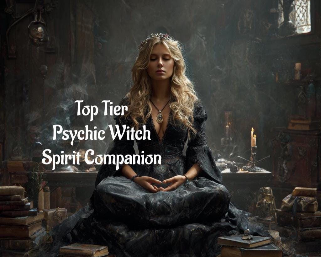 Psychic Witch Spirit Companion Top Tier Conjuring Digital Service