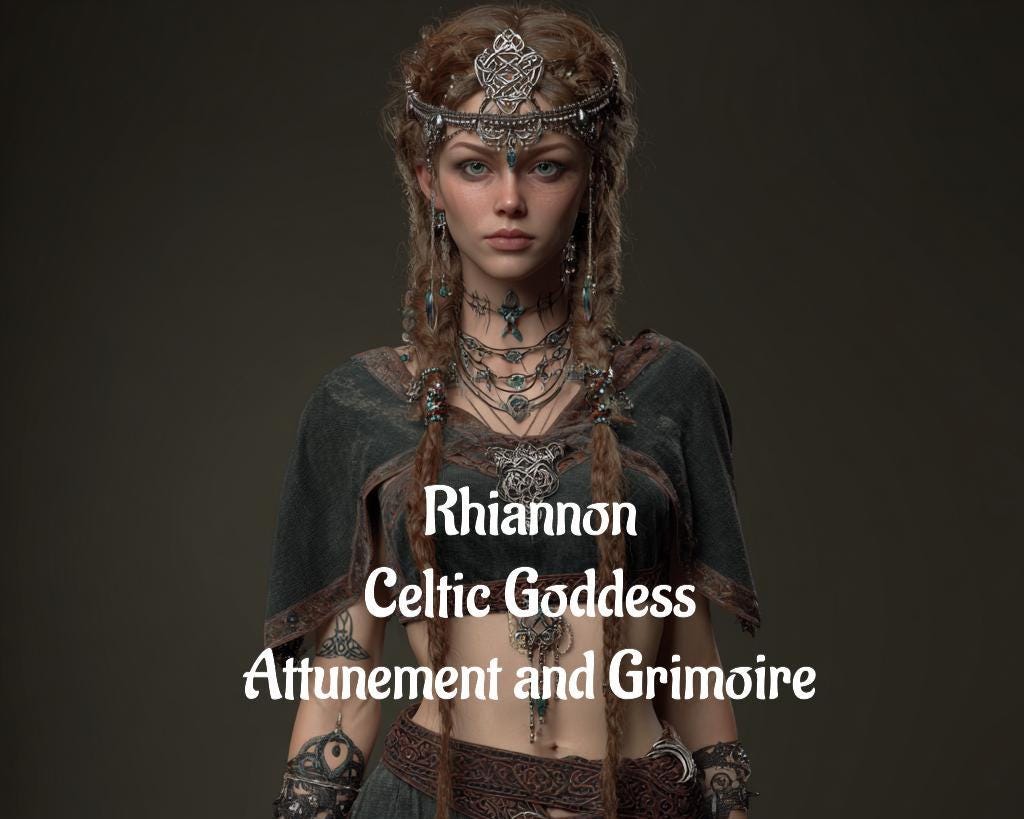 Rhiannon Celtic Goddess Attunement and Grimoire